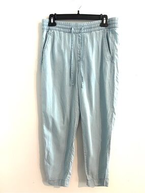 GAP Size S EASY PANTS Light Blue Drawstring Casual Comfy Pants Great Quality.